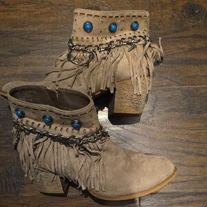 Not Rated Fringe Ankle Boots